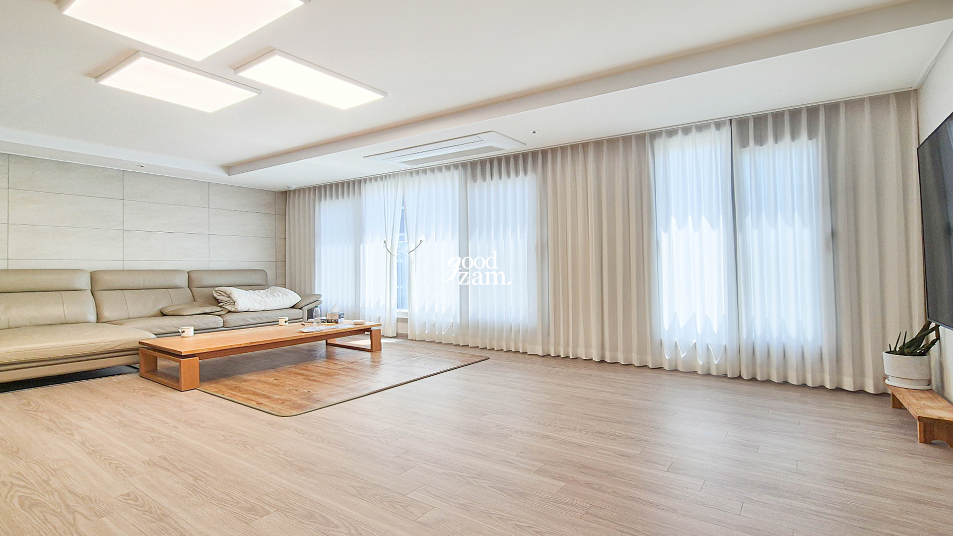 용인양지 경남아너스빌 디센트 1단지 쉬폰커튼 설치 시공